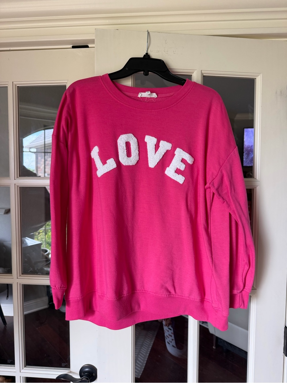 Workshop Republic LOVE Sweatshirt Hot Pink 1X